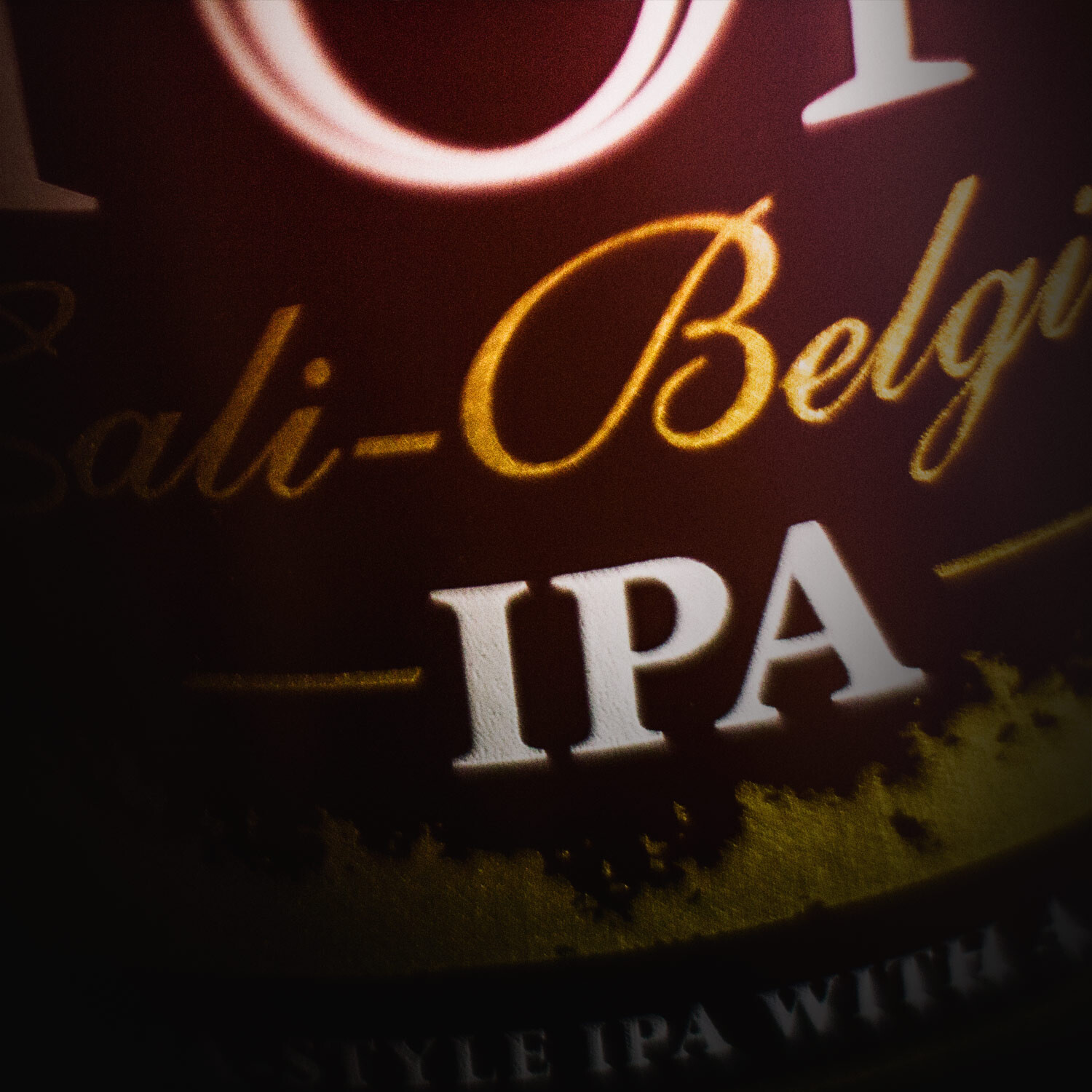 Stone Cali-Belgique IPA close up