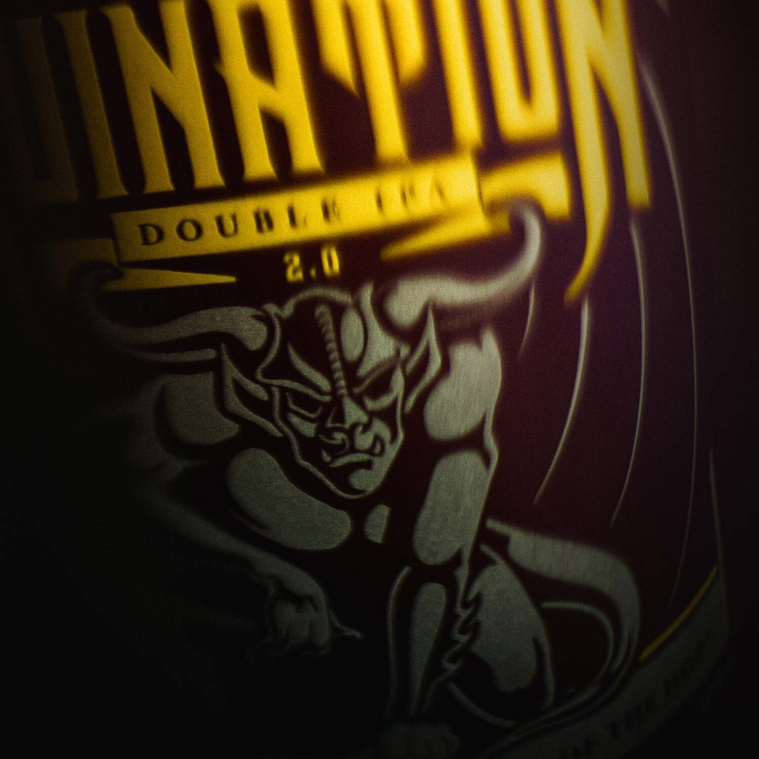 Stone Ruination Double IPA 2.0 close-up