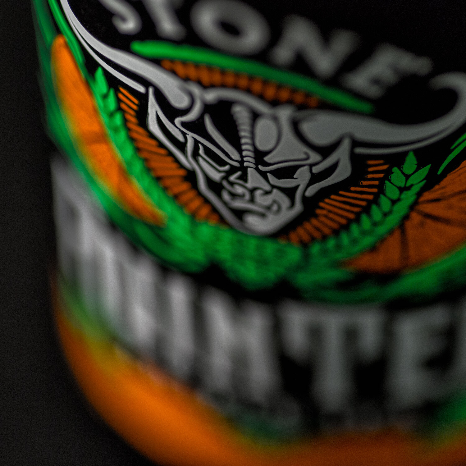 Stone RuinTen Triple IPA w/Orange Peel & Vanilla Bean close-up