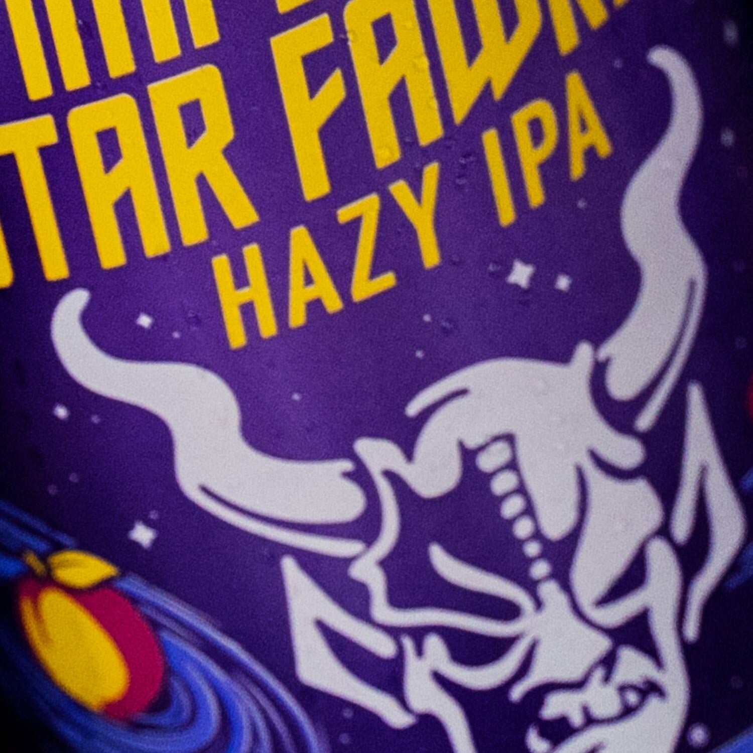 Stone Imperial Star Fawker Hazy IPA close-up