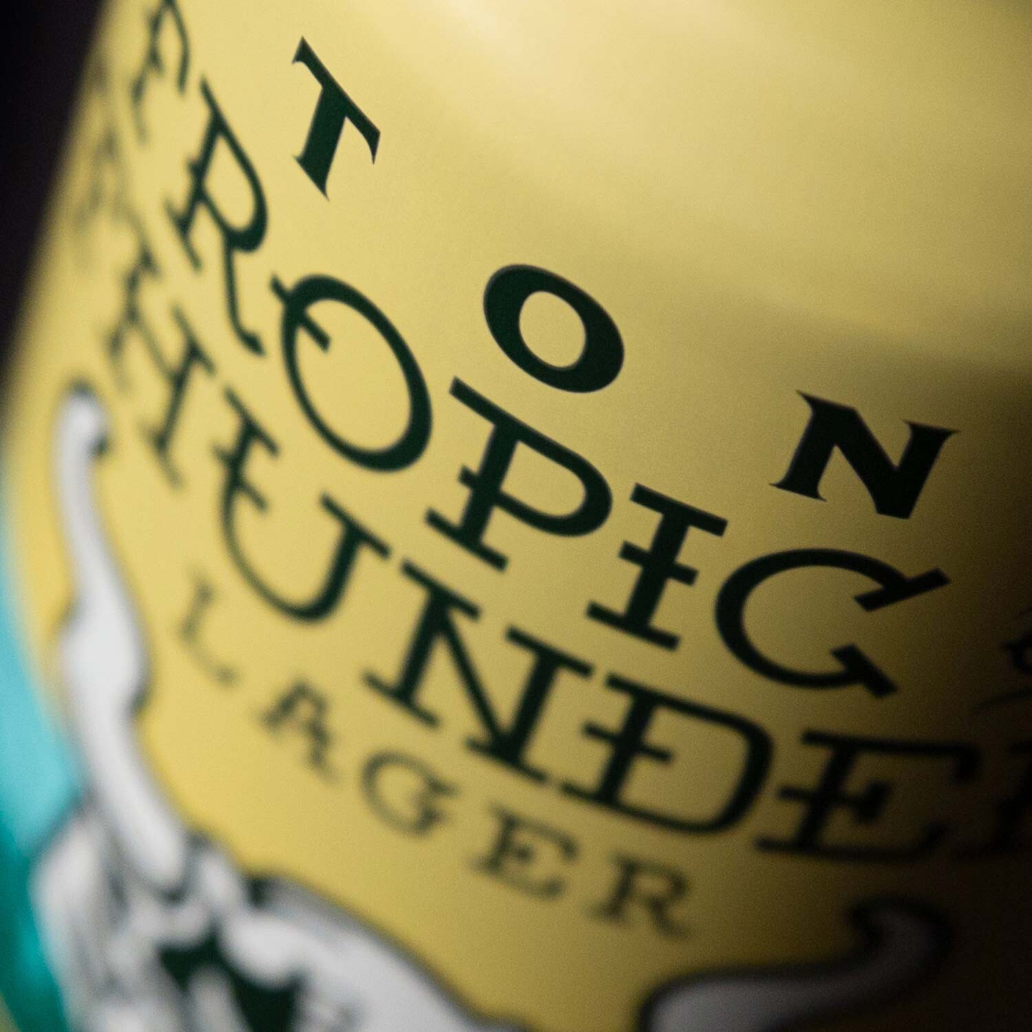 Stone Tropic of Thunder Lager close up