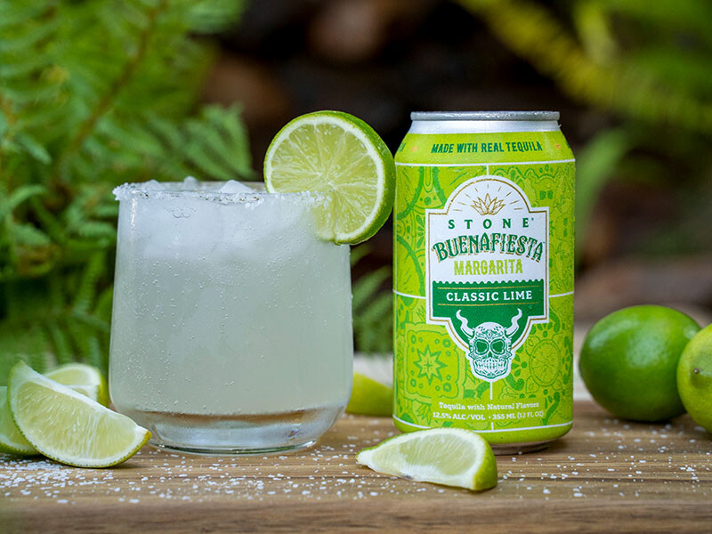 Stone Buenafiesta Margarita - Classic Lime class and can