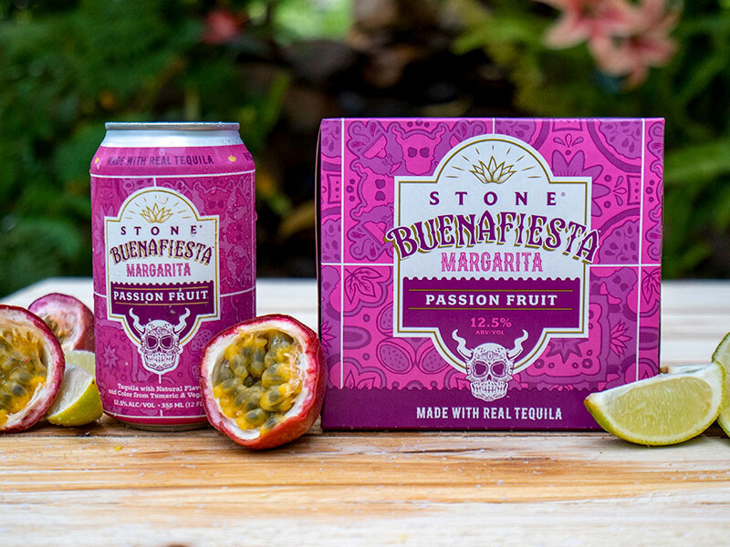 Stone Buenafiesta Margarita - Passion Fruit box and can