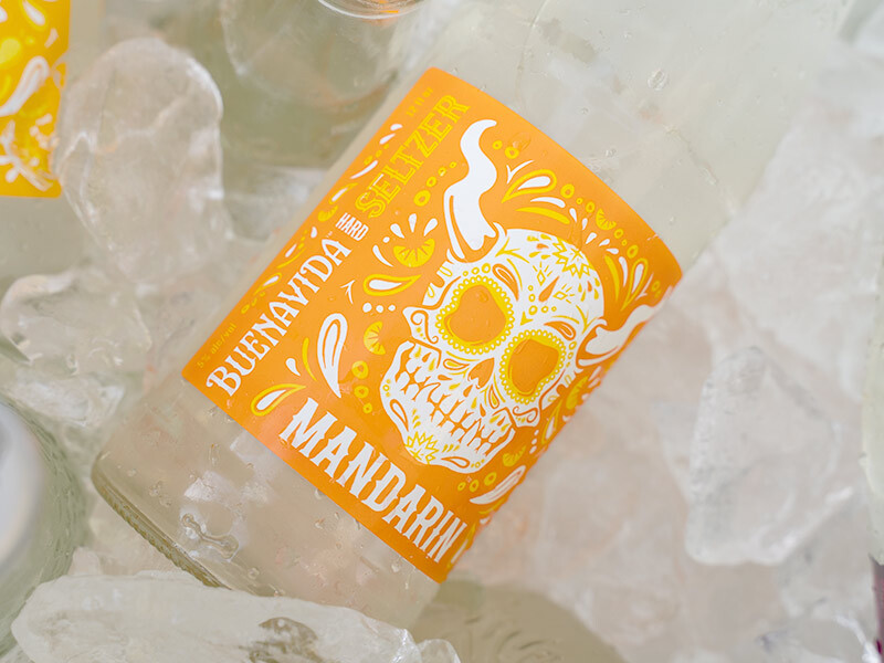 Buenavida Hard Seltzer - Mandarin in ice