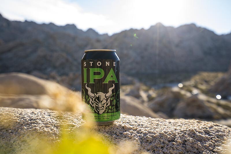 Stone IPA in the mountains