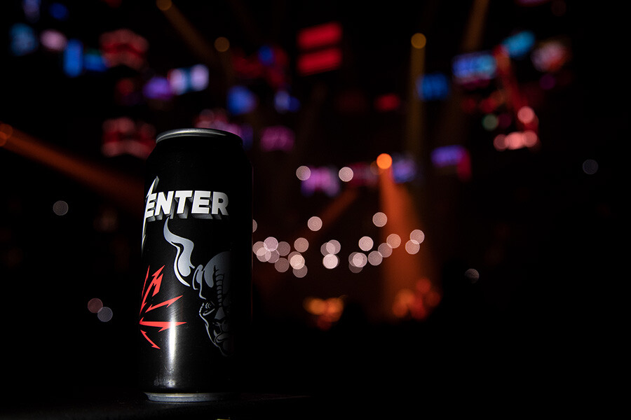 Enter night Pilsner can