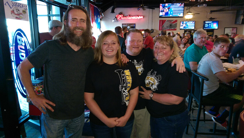 Greg with Ally and her parents