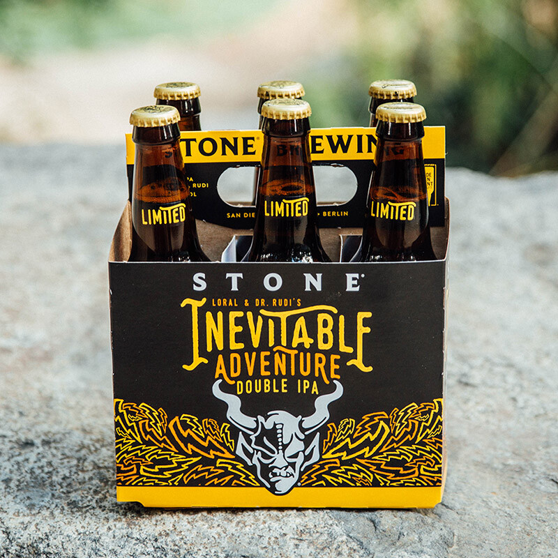 Stone Loral & Dr. Rudi's Inevitable Adventure Double IPA six-pack