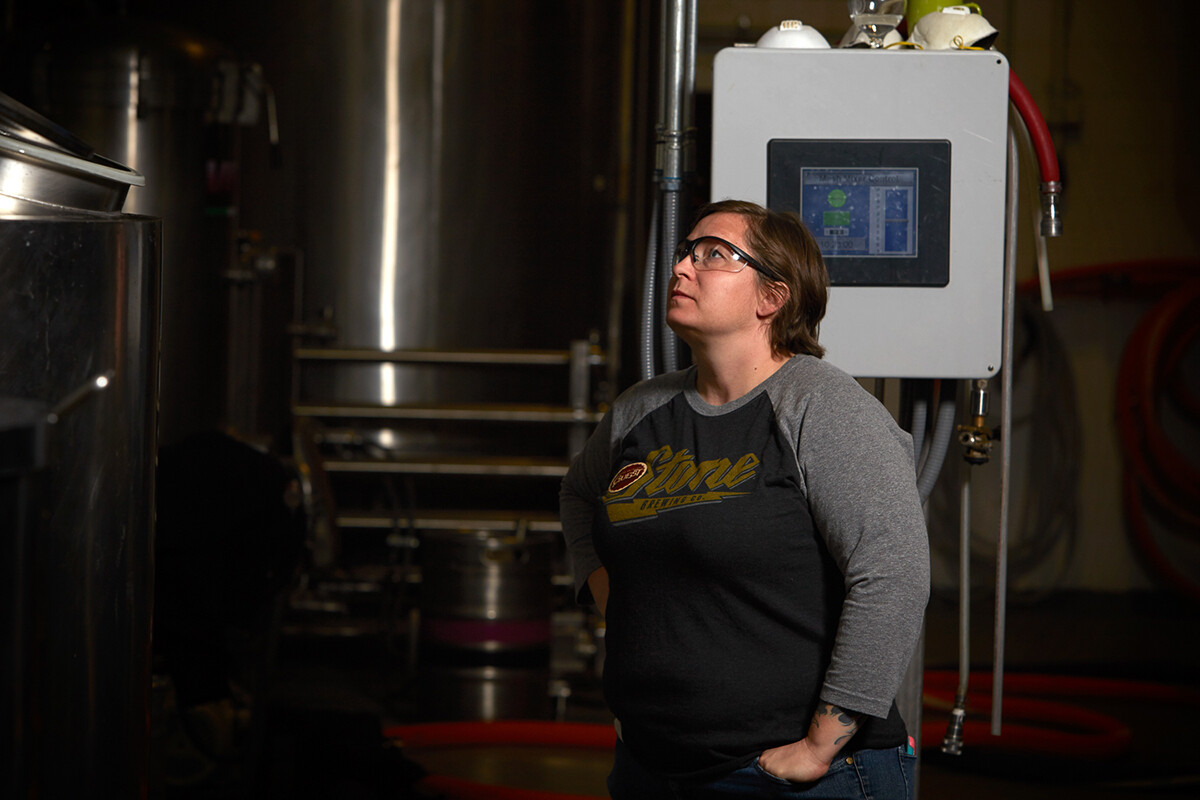Laura Brewing at Odell