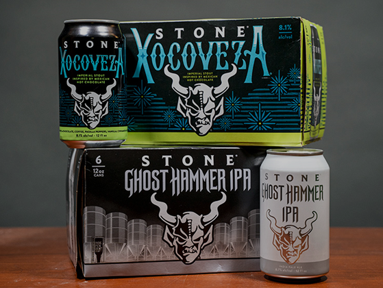 Stone Xocoveza and Stone Ghost Hammer IPA Return