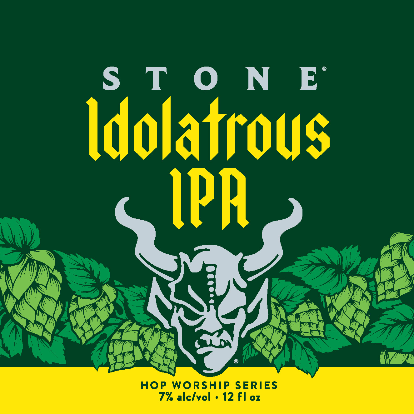 Stone Idolatrous IPA label