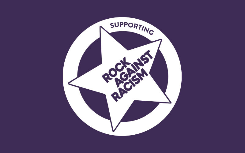Supporting rock against racism