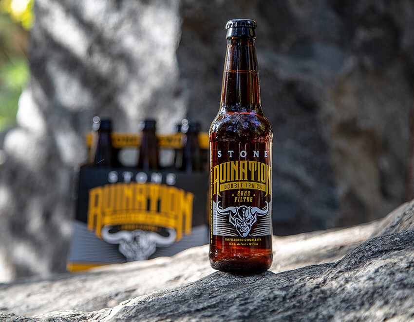Stone ruination on a rock
