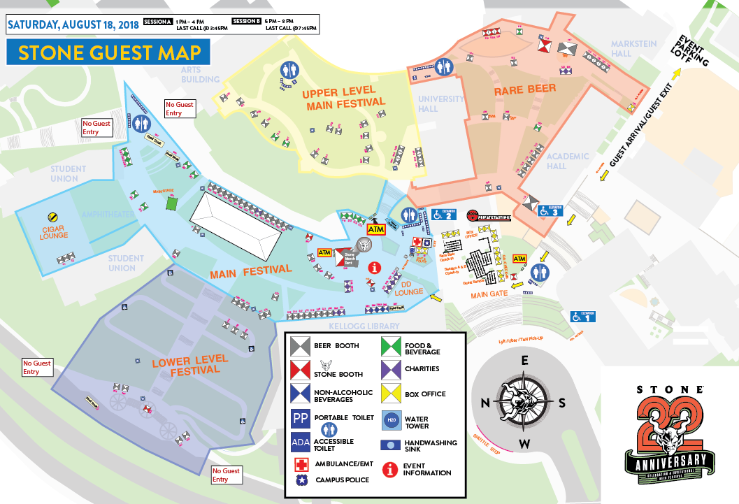 Saturday Festival Map