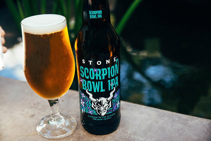 Scorpion Bowl glass and bottle