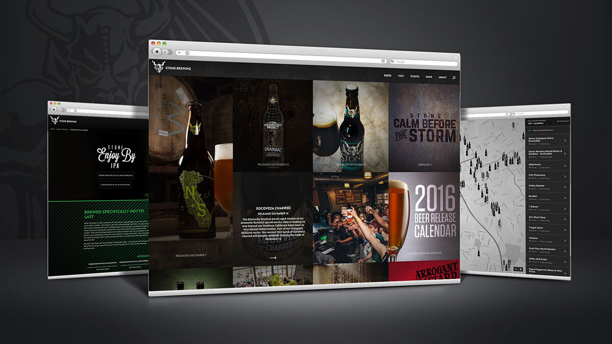 2015 Stone Brewing Website Redesign