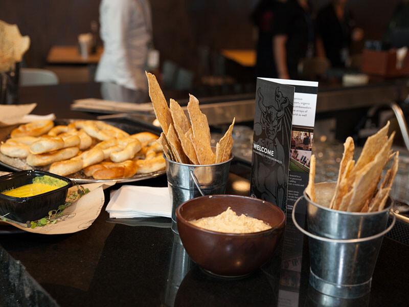 some of the food at Stone Brewing in Terminal 2