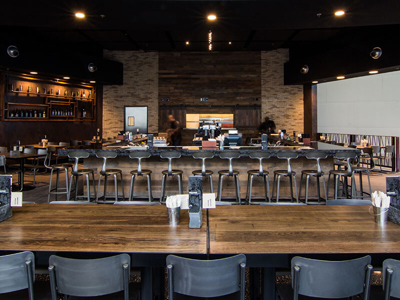 shot of the bar at Stone Brewing in Terminal 2