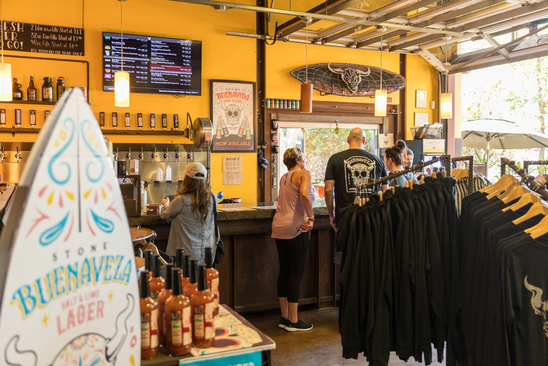 stone brewing tap room - oceanside