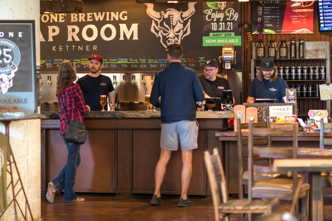 stone brewing tap room - kettner