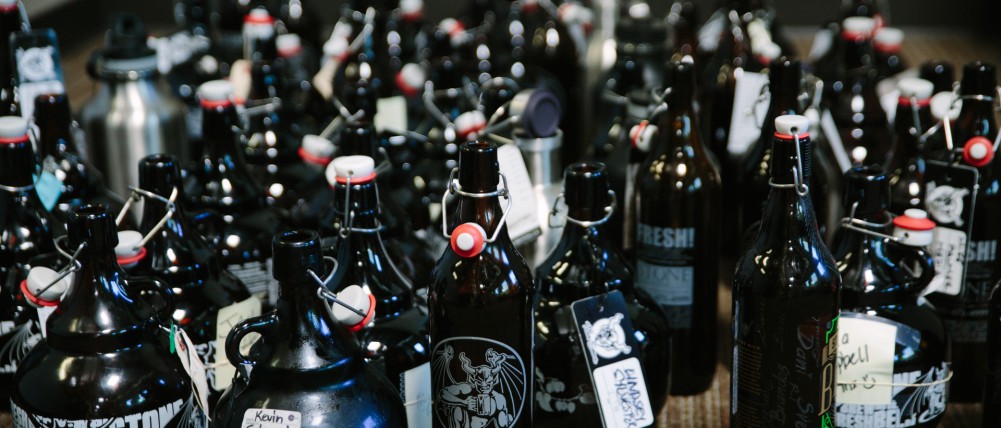 collection of growlers
